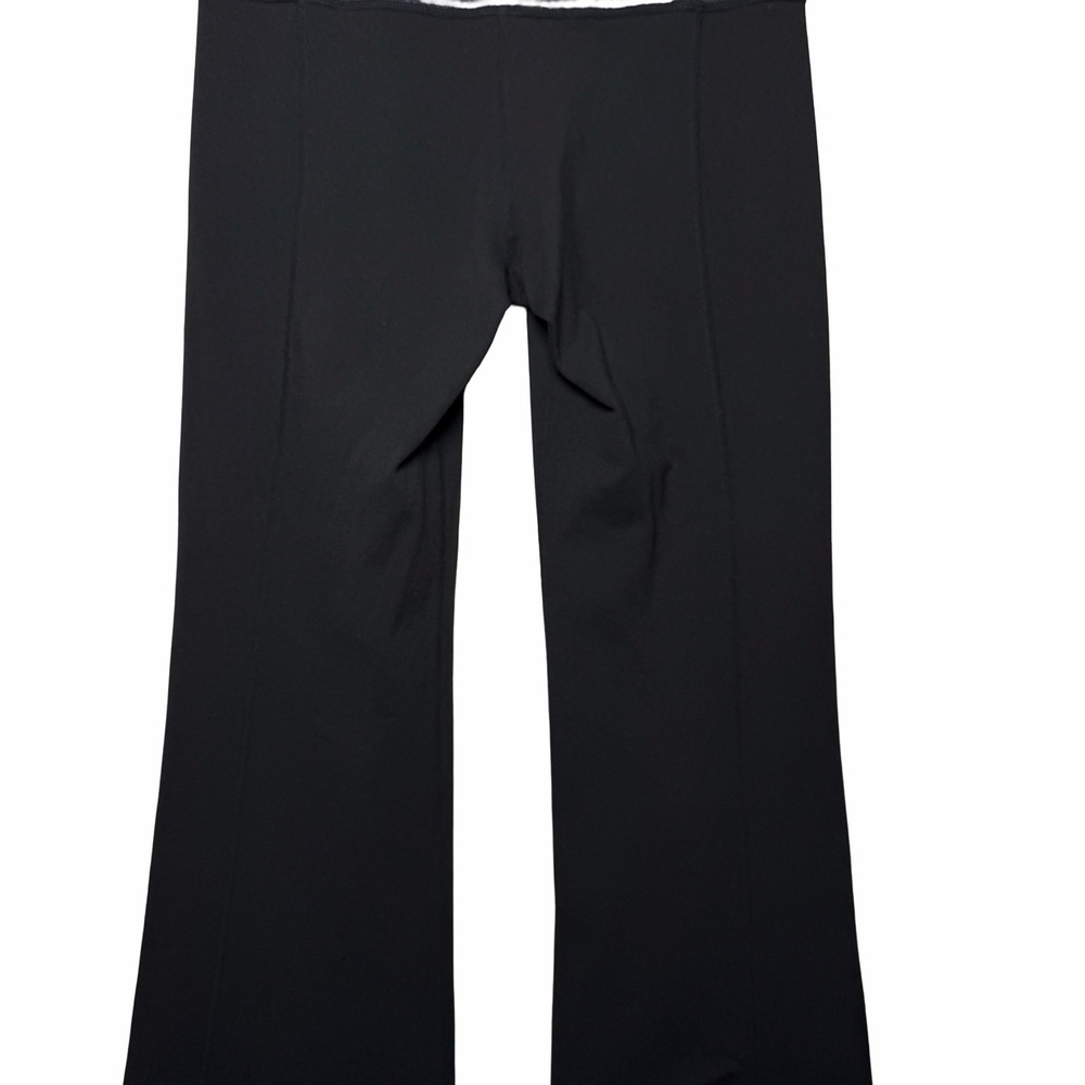 Lululemon Womens Groove Flare Yoga Reversible Pants 4 Black Colorblock Waist Y2K - Picture 15 of 16
